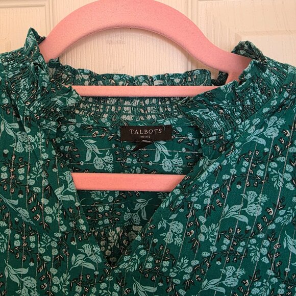 Talbots Dressy Floral Blouse - Picture 3 of 5